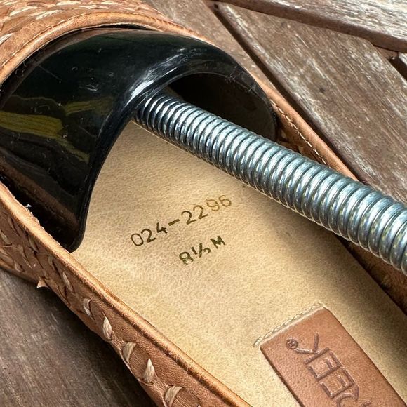 Cabin Creek Brown Leather Woven Loafers - Picture 5 of 10